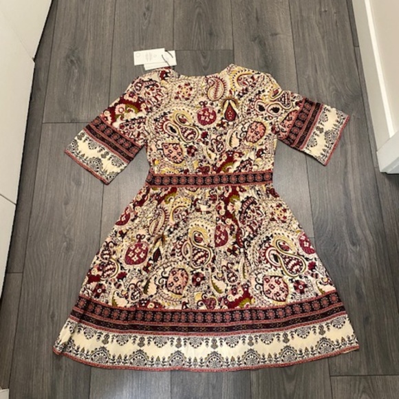 Ba&sh Zelda Floral Paisley Mini Dress Size XS NWT - Picture 6 of 9